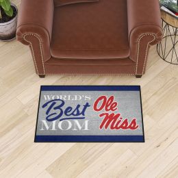 Ole Miss Rebels World's Best Mom Starter Doormat - 19 x 30