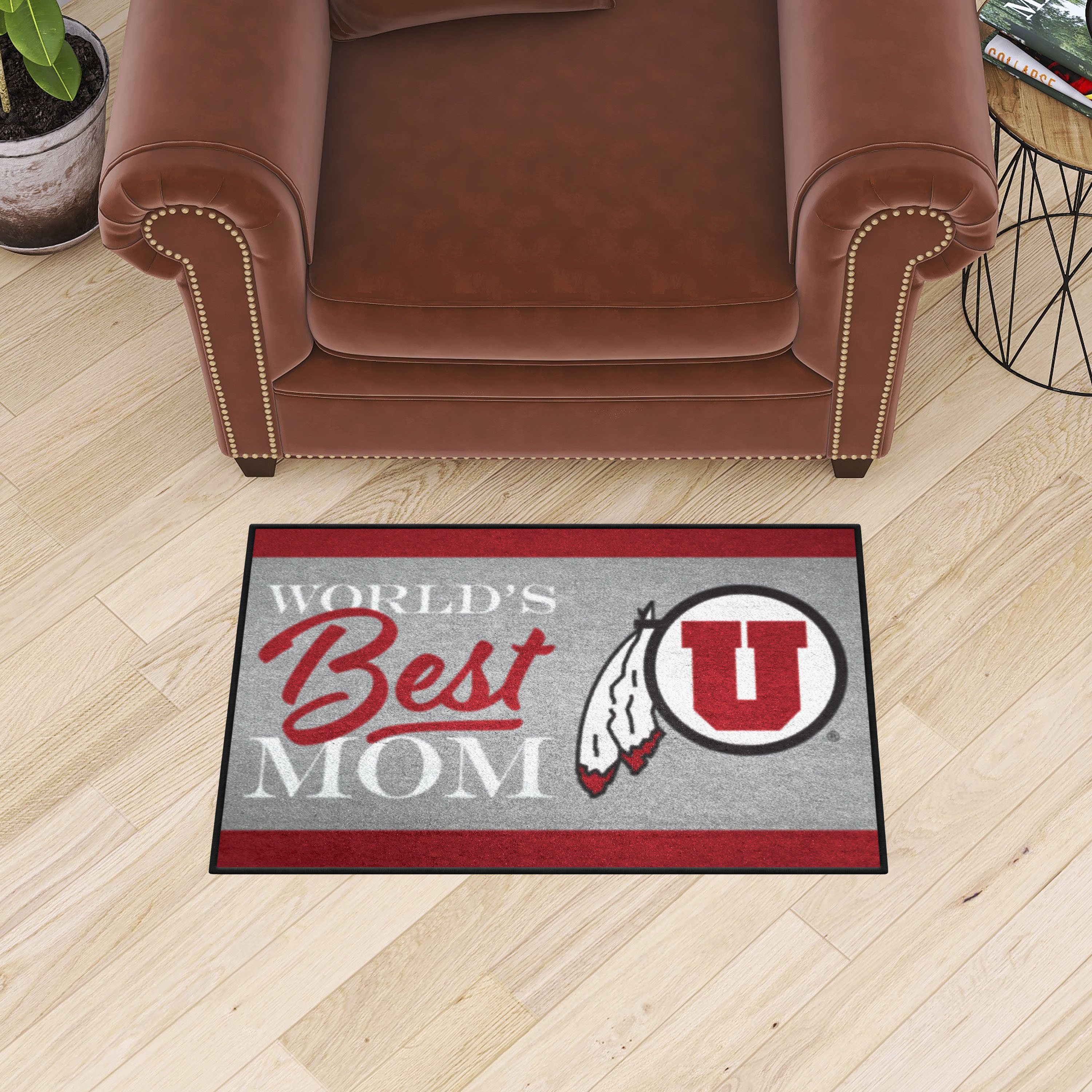 Utah Utes World's Best Mom Starter Doormat - 19 x 30