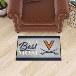 Virginia Cavaliers World's Best Mom Starter Doormat - 19 x 30