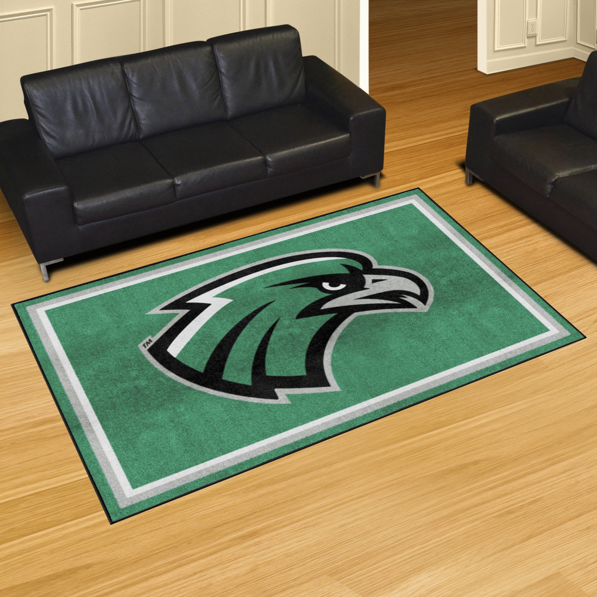 Northeastern State Riverhawks Area Rug - 5' x 8' Nylon