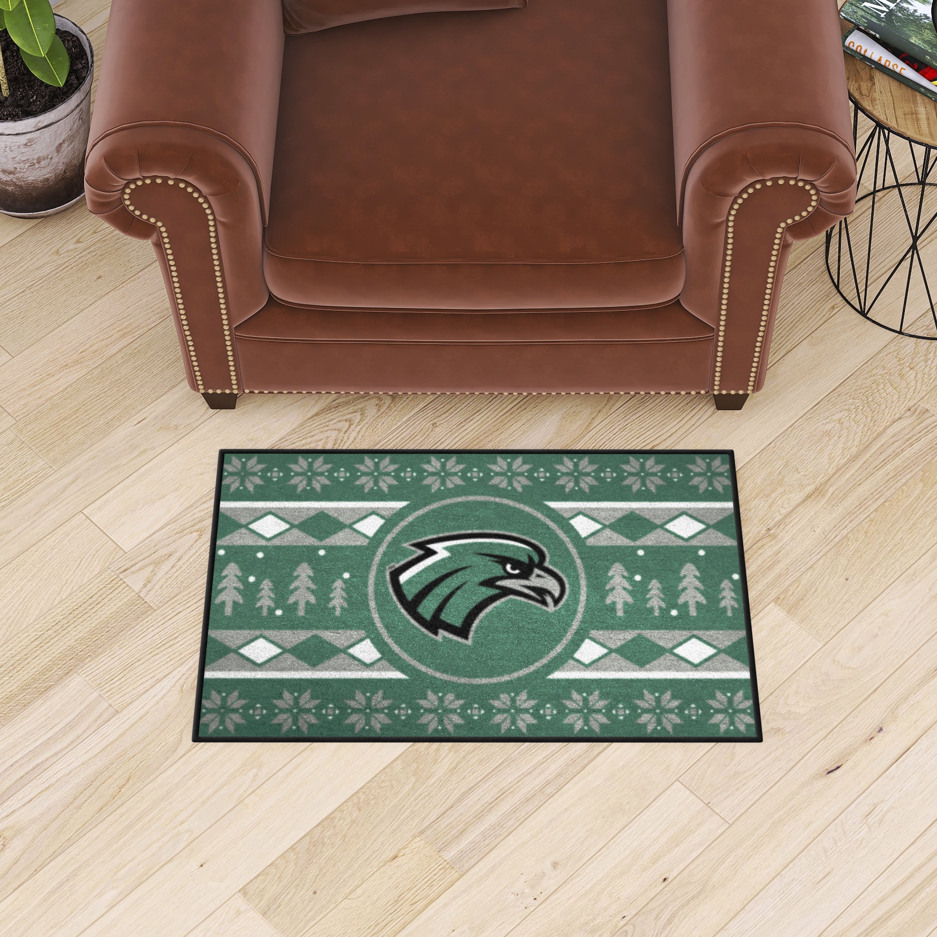 Northeastern State Riverhawks Holiday Sweater Starter Doormat - 19 x 30