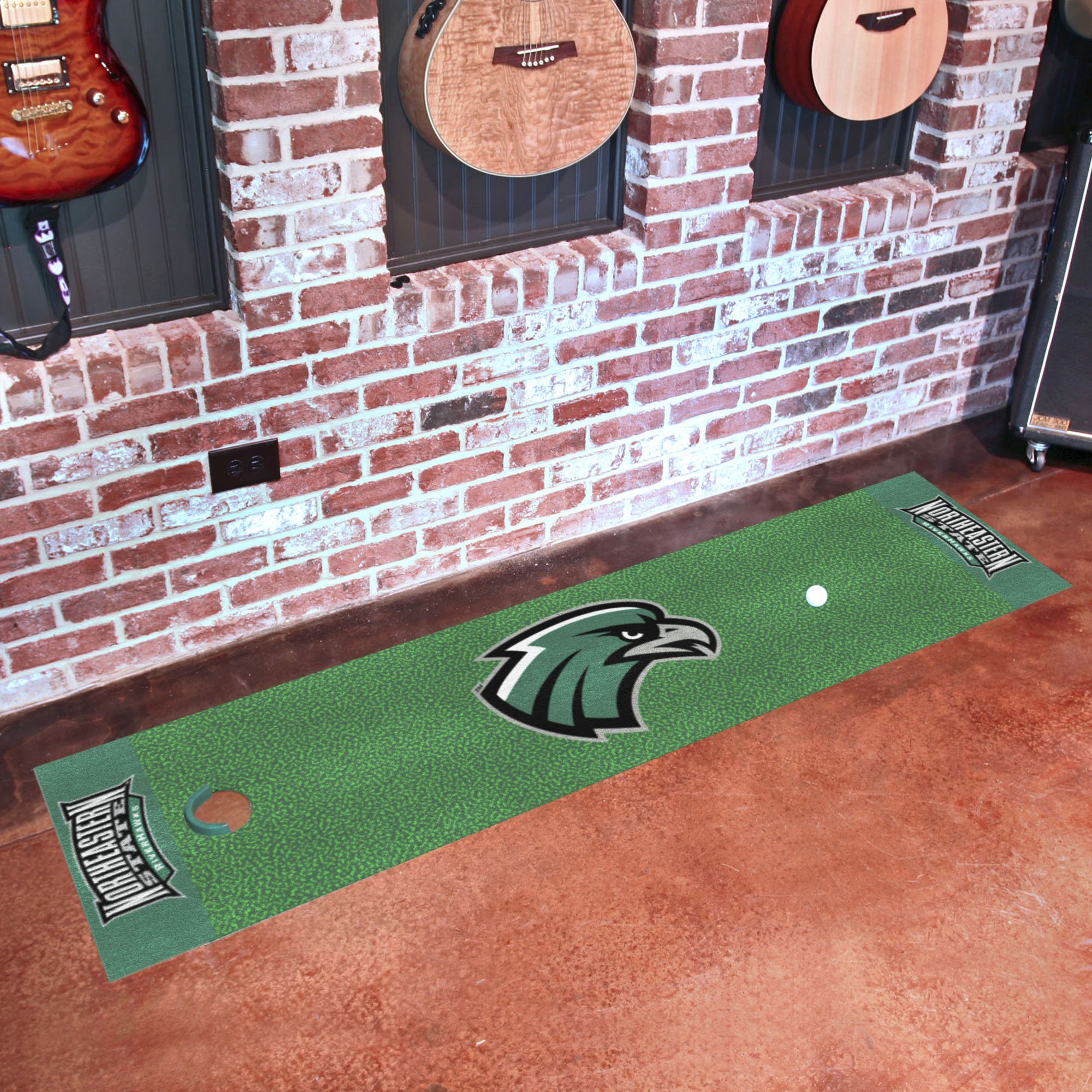 Northeastern State Riverhawks Putting Green Mat - 18 x 72