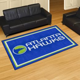 Atlanta Hawks Alt Logo Retro Area Rug - 5' x 8' Nylon