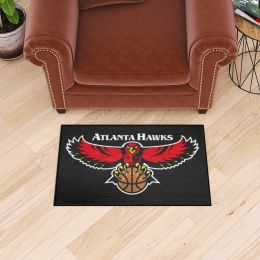 Atlanta Hawks Black Retro Starter Mat - 19 x 30