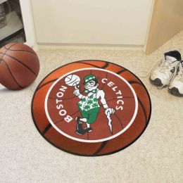 Boston Celtics Moscot Retro Basketball Shaped Area Rug