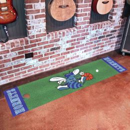 Charlotte Hornets Moscot Retro Putting Green Mat - 18 x 72