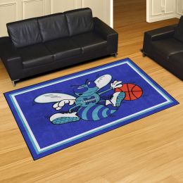 Charlotte Hornets Moscot Retro Area Rug - 5' x 8' Nylon