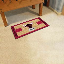 Chicago Bulls Moscot Retro Basketball Court Runner Mat - 24 x 44