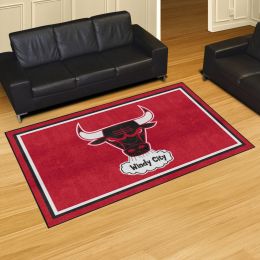 Chicago Bulls Moscot Retro Area Rug - 5' x 8' Nylon