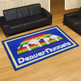 Denver Nuggets Logo Retro Area Rug - 5' x 8' Nylon