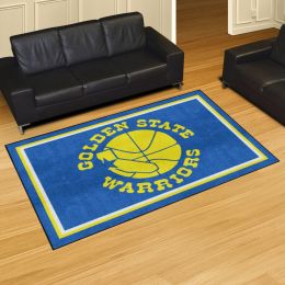 Golden State Warriors Logo Retro Area Rug - 5' x 8' Nylon