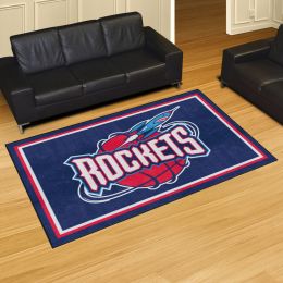 Houston Rockets Moscot Retro Area Rug - 5' x 8' Nylon