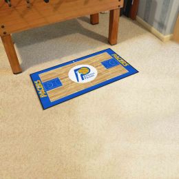 Indiana Pacers Logo Retro Basketball Court Runner Mat - 24 x 44