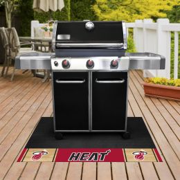 Miami Heat Logo Retro Grill Mat - Vinyl 26 x 42