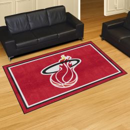 Miami Heat Logo Retro Area Rug - 5' x 8' Nylon