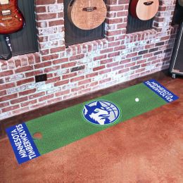 Minnesota Timberwolves Moscot Retro Putting Green Mat - 18 x 72