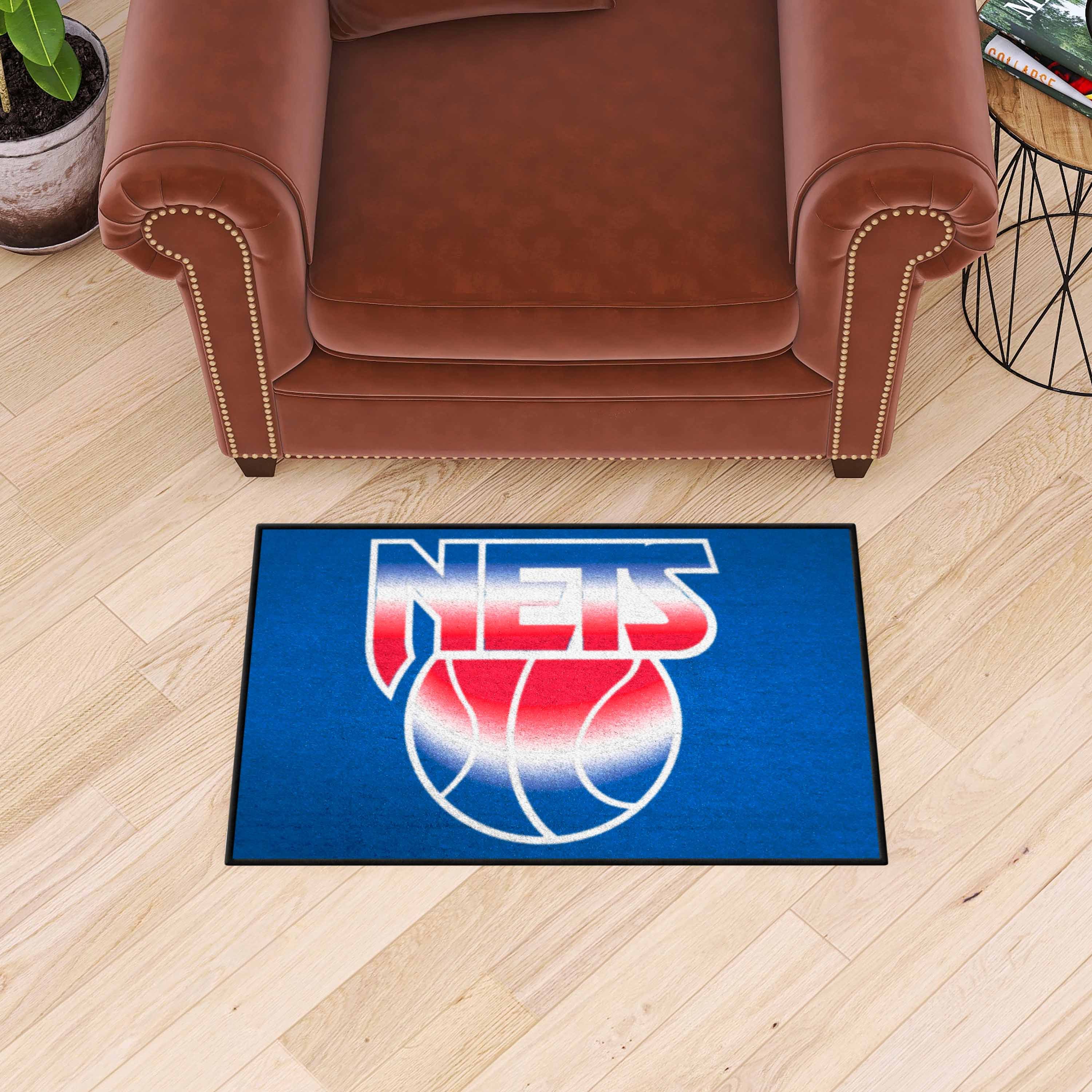 New Jersey Nets Logo Retro Starter Mat 19 x 30