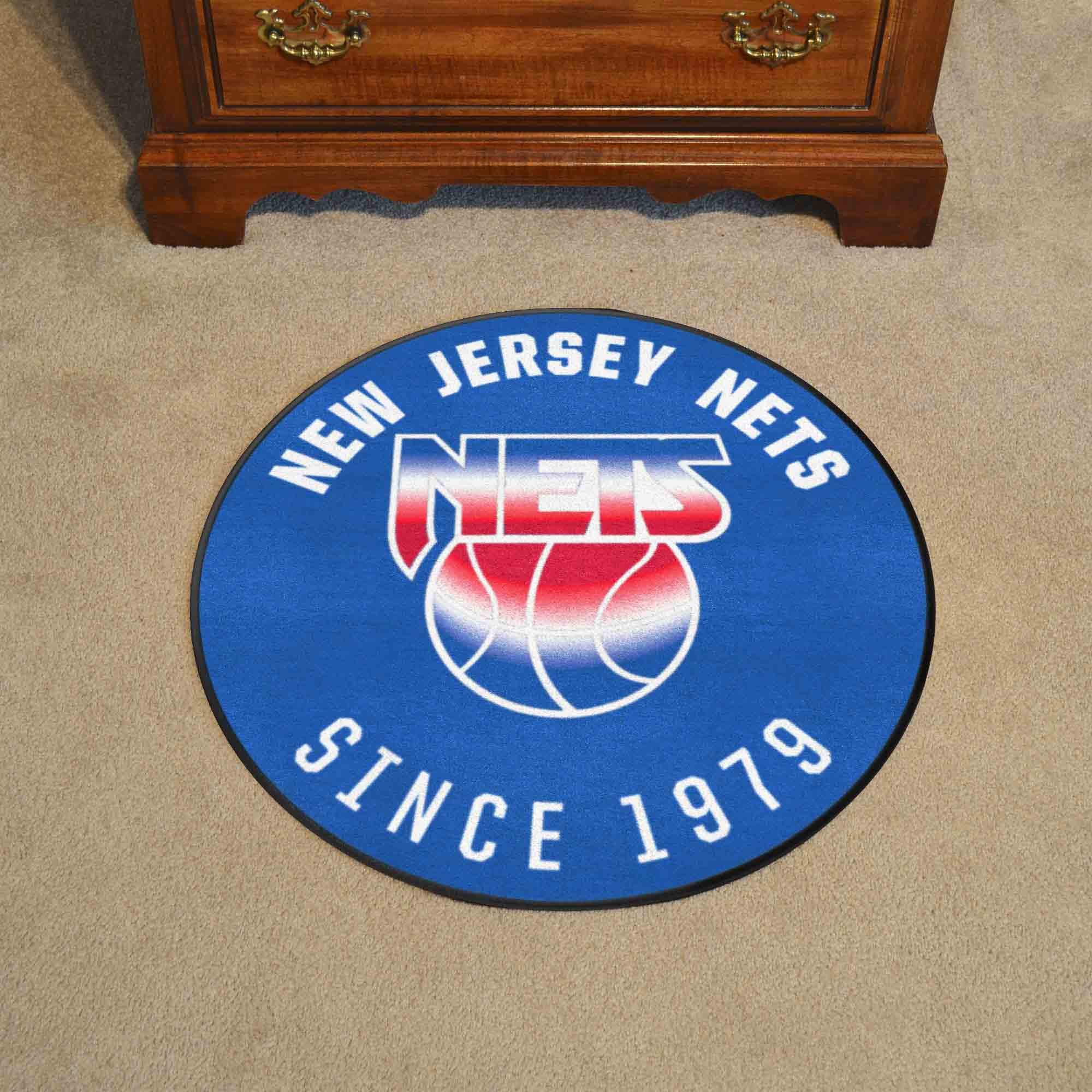 New Jersey Nets Logo Retro Roundel Mat 27"