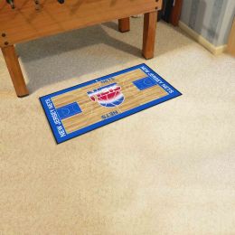 New Jersey Nets Logo Retro Basketball Court Runner Mat - 24 x 44