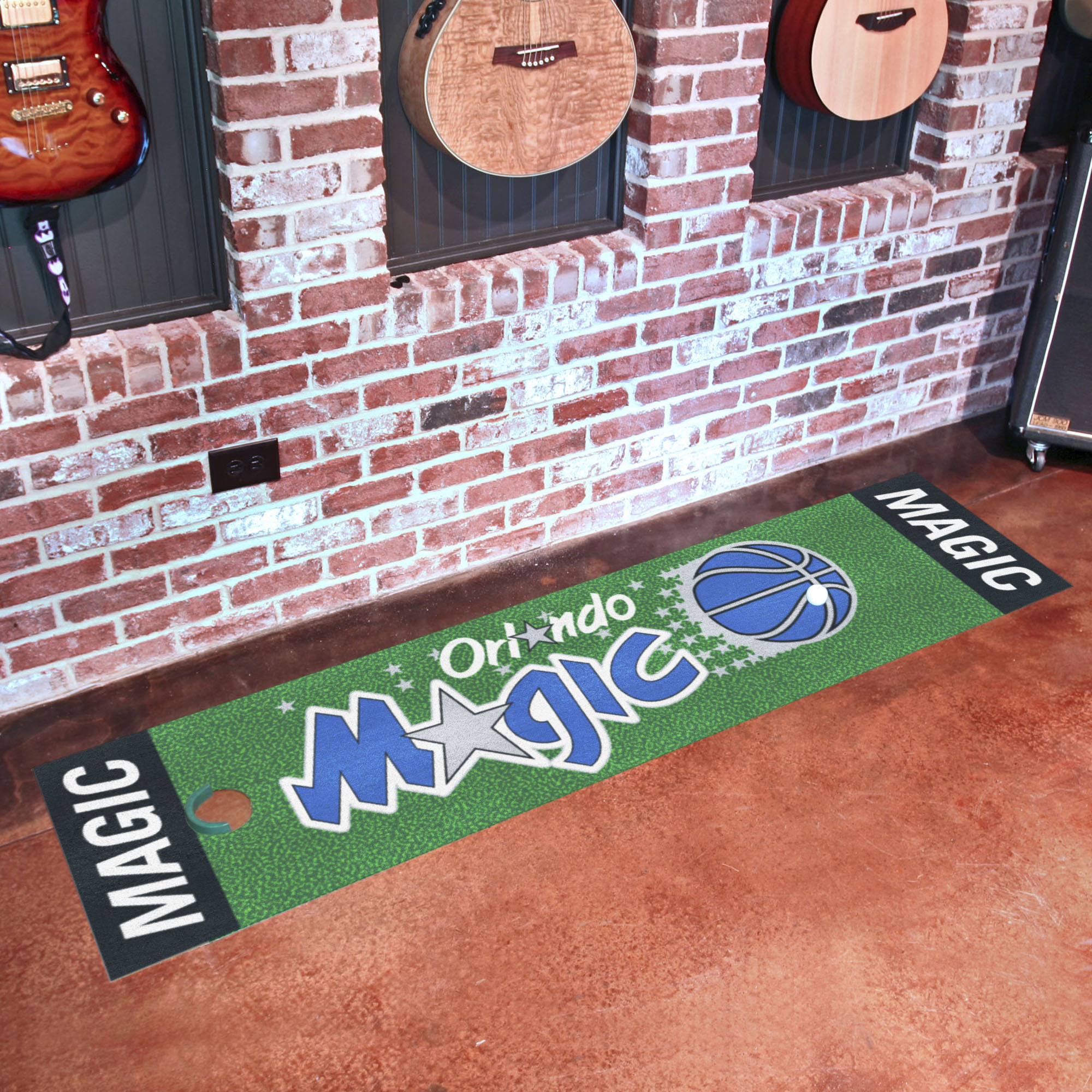 Orlando Magic Logo Retro Putting Green Mat - 18 x 72