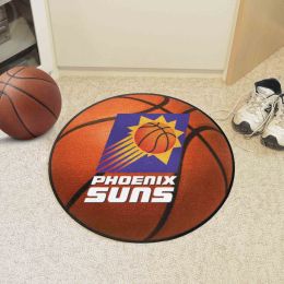 Phoenix Suns Logo Retro Basketball Shaped Area Rug