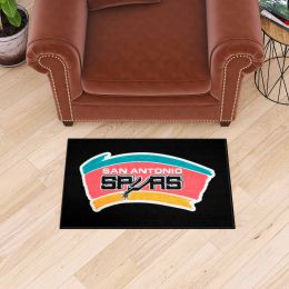 San Antonio Spurs Logo Retro Starter Mat - 19 x 30