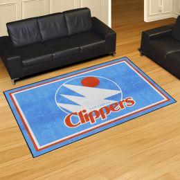 San Diego Clippers Logo Retro Area Rug - 5' x 8' Nylon