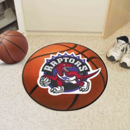 Toronto Raptors Moscot Retro Basketball Shaped Area Rug