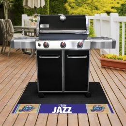 Utah Jazz Logo Retro Grill Mat - Vinyl 26 x 42