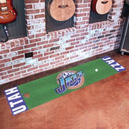 Utah Jazz Logo Retro Putting Green Mat - 18 x 72