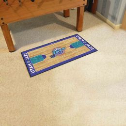 Utah Jazz Logo Retro Basketball Court Runner Mat - 24 x 44