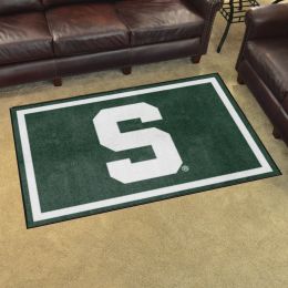 Michigan State Spartans Area Rug - 4' x 6' Alt Logo Nylon