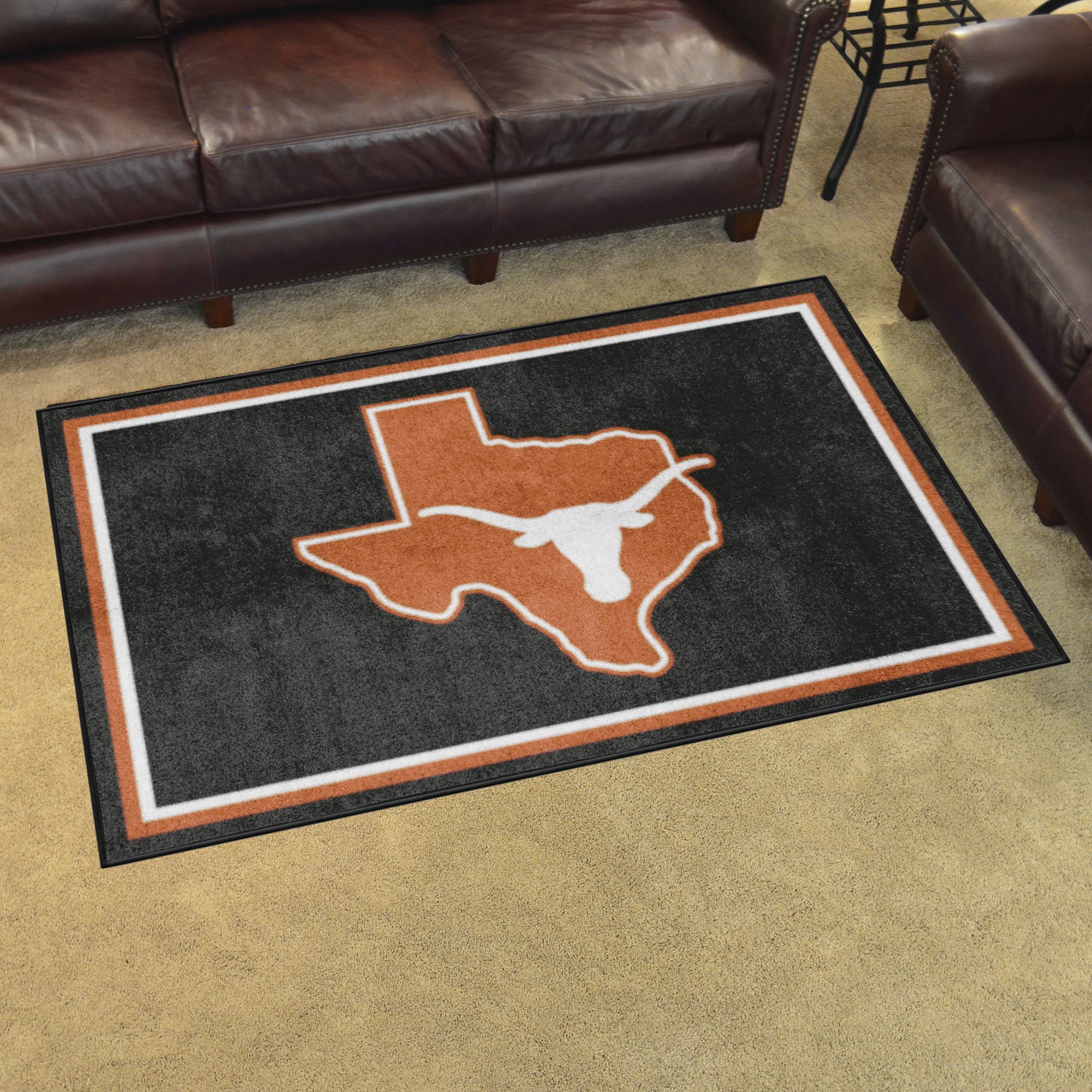 Texas Longhorns Area Rug - 4' x 6' Alt Logo Nylon