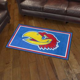 Kansas Jayhawks Area Rug - 3' x 5' Alt Logo Nylon