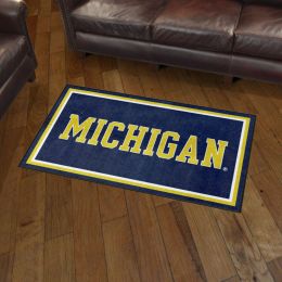 Michigan Wolverines Area Rug - 3' x 5' Wordmark Nylon