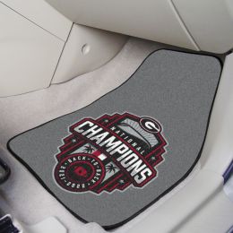 Georgia 2020-21 BCS Championship Carpet Car Mat Set - 18" x 27"