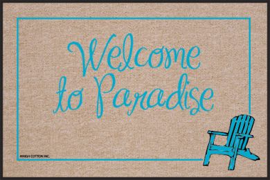 Welcome to Paradise Olefin  Indoor & Outdoor Floor Mat