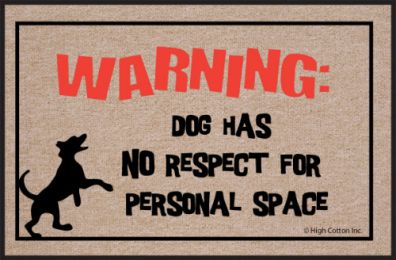 Funny Pet & Dog Doormat - Humorous No Respect Floor Mat