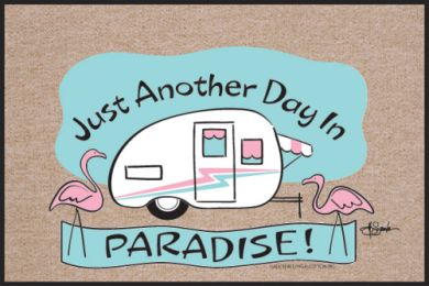 Another Day In Paradise Humorous Non-Slip Welcome Doormat