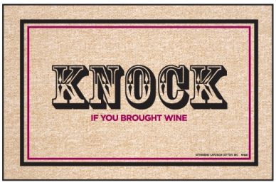 Olefin Indoor & Outdoor Doormat - Wine Knock