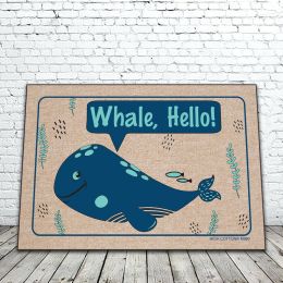Whale Hello! Doormat - Humorous Floor Mat