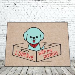 Live With My Parents - Funny 18 x 30 Doormat