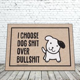 I choose Dog - Funny 18 x 30 Doormat
