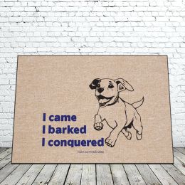 I Came I Barked I Conquered Doormat - 18x30 Funny
