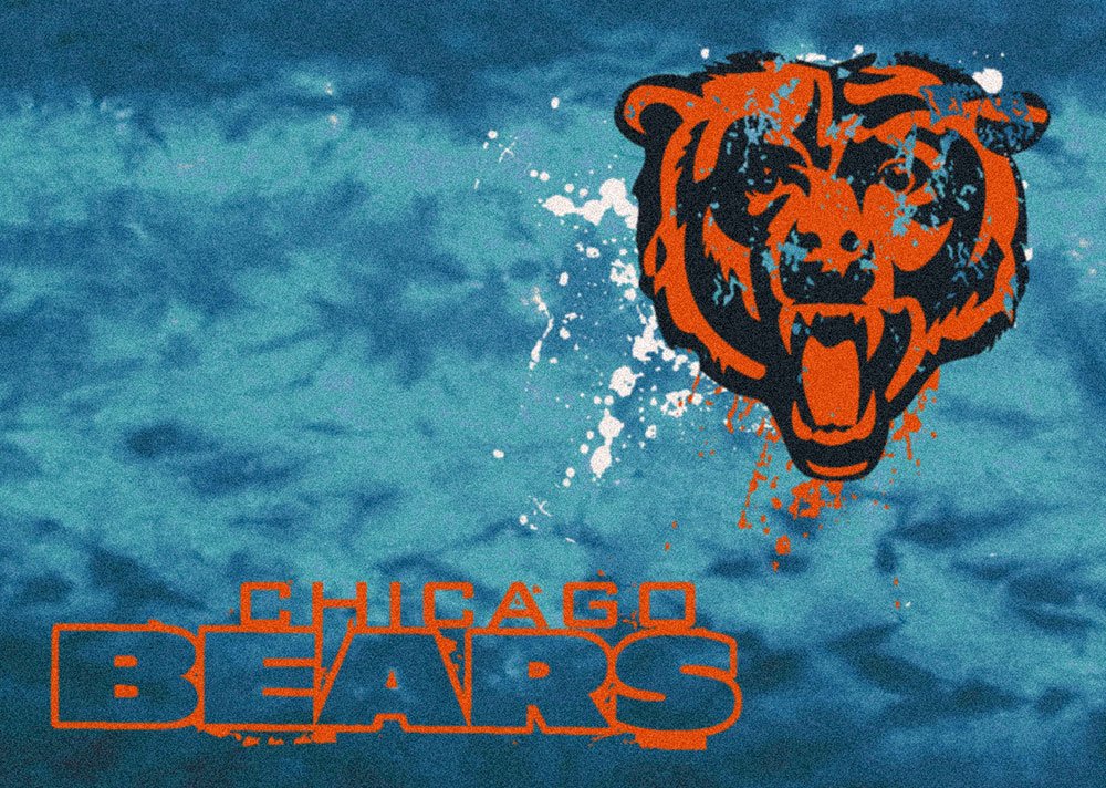 Chicago Bears Fade Logo Area Rug Nfl Football Mat