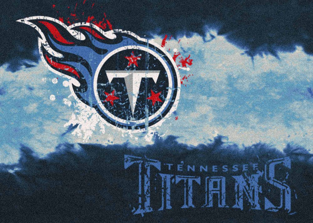 Tennesseee Titans Fade Logo Area Rug - NFL Football Mat