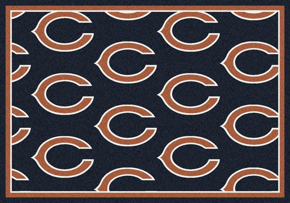 Chicago Bears Reapeting Logo Area Rug