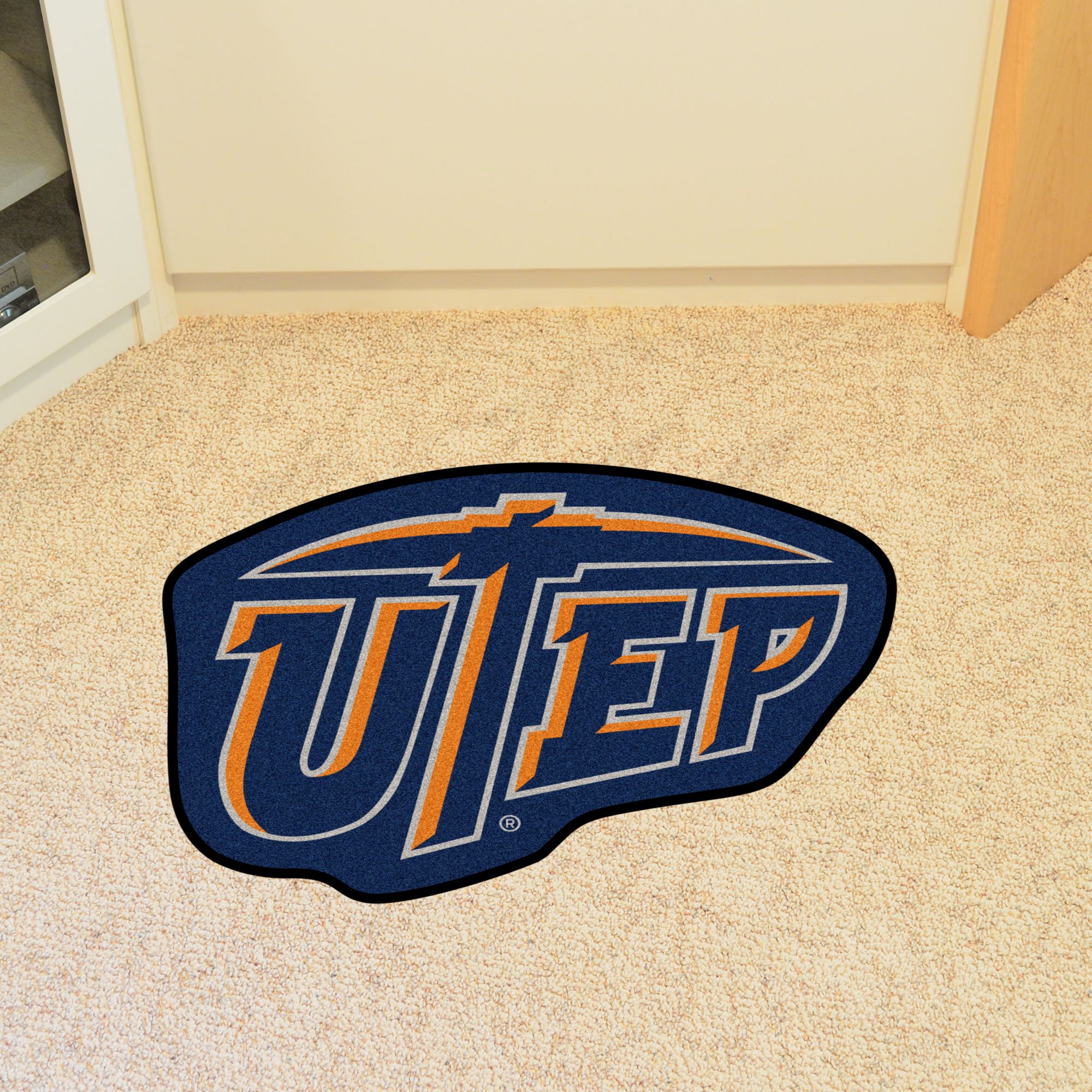 University of Texas at El Paso Mascot Area rug Nylon