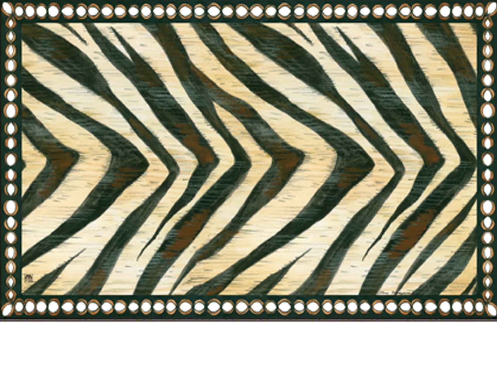 Indoor & Outdoor MatMates Pattern Doormat Zebra