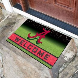 Alabama  University Flocked Rubber Doormat - 18 x 30
